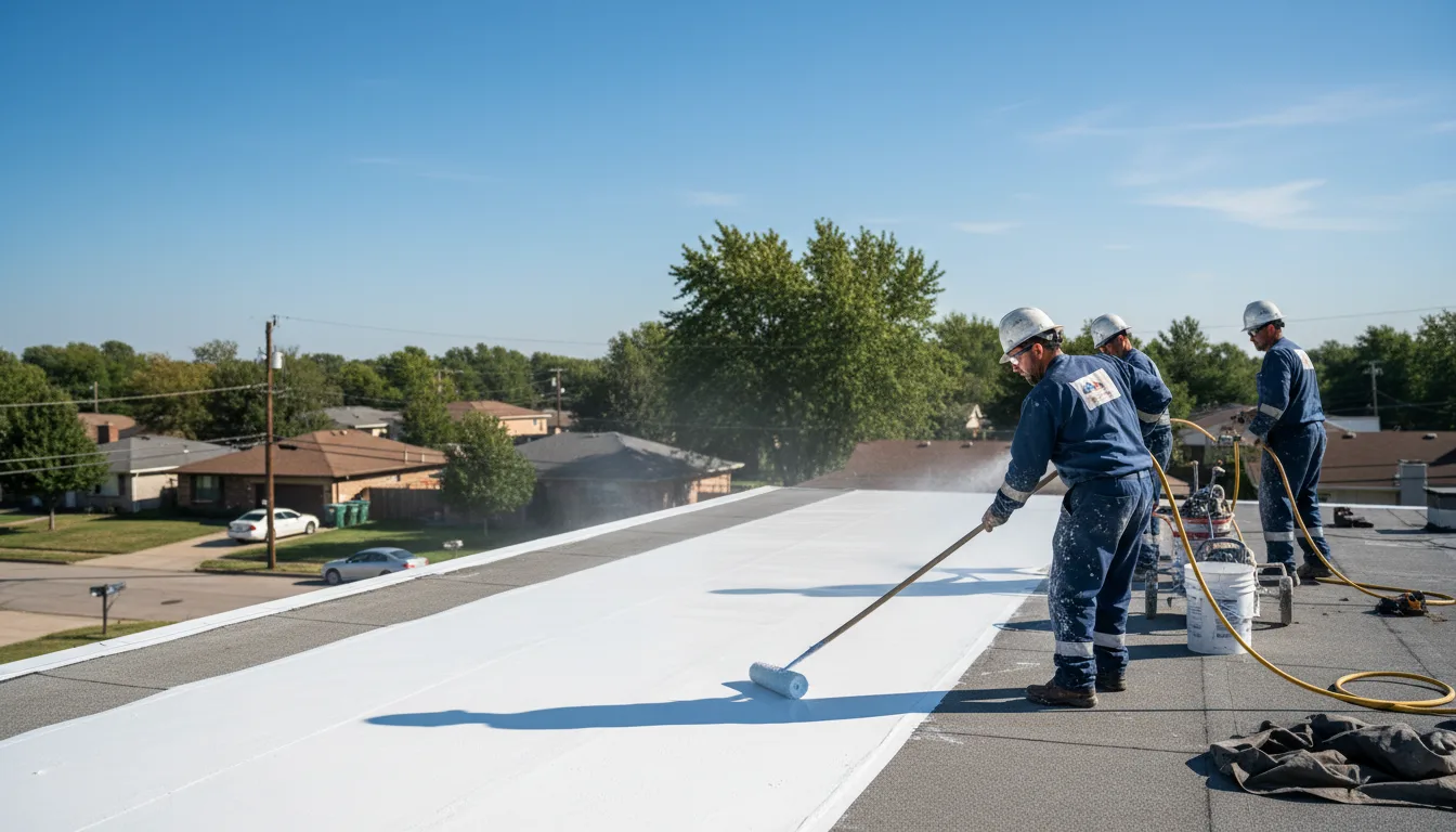 Commercial roof coating in Little Ferry, NJ near me